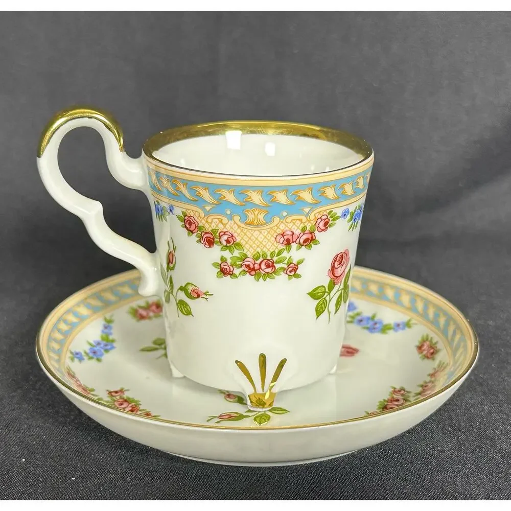 The Danbury Mint BAREATHER WALDSASSEN Demitasse Cup & Saucer Bavaria Germany
